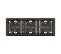 LEGRAND Boîtier saillie 3 postes, Céliane, noir, plastique mat, IP2X | 3 postes, noir mat, plastique thermoplastique, 2 hauteurs 27mm ou 40mm, montage horizontal ou vertical, usage intérieur