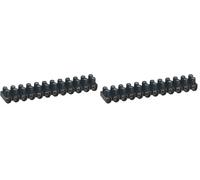 Legrand - Borne de raccordement Nylbloc 12 plots de 10mm² - 57A - noir (Lot de 2)
