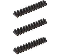 Legrand - Borne de raccordement Nylbloc 12 plots de 2,5mm² - 24A - noir (Lot de 3)