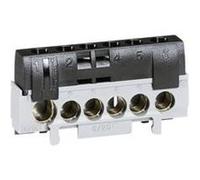 Legrand Bornier de phase 5 bornes pour câble 6 a 25 mm2 + 1 borne pour câble 10 a 35 mm2 Noir G