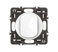 LEGRAND Bouton-poussoir 6A, Céliane, blanc brillant, encastré, IP21, 250V | 6A, 250V, encastré, blanc brillant, plastique sans halogène, bornes automatiques, va-et-vient, usage intérieur