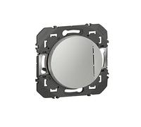 Legrand - Poussoir simple avec voyant lumineux dooxie 6A 250V~ finition alu - emballage blister