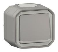 LEGRAND Bouton poussoir lumineux étanche Plexo - 10A - Gris
