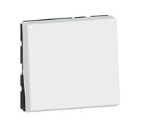 Legrand Poussoir lumineux avec voyant Mosaic Easy-Led 6A 2 modules blanc
