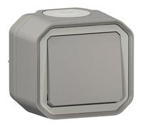 LEGRAND Bouton poussoir simple étanche Plexo - 10A - Gris