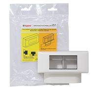 Legrand - Cadre double pour appareillage Mosaic - pour moulures 12,5mm