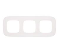 Legrand Cadre triguba ALLURE VALENA, balta (754303), Bouton + interrupteur, Blanc