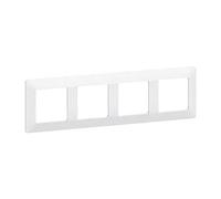 Legrand Cadre Valena Life 4Fach Uw 754004, Bouton + interrupteur, Blanc