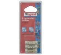 Legrand cartouche fusible pour porte-fusible avec témoin 20a 4600w 10,3 x 31,5 1068605 Incolore G