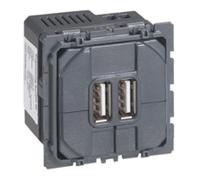 Prise double Céliane pour chargeur USB