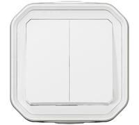LEGRAND Commande pour fonction double interrupteur ou va-et-vient - 10A - Blanc