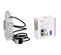Legrand - Compteur d'énergie monophasé connecté Drivia with Netatmo avec 1 tore 80A avec Kit de démarrage connecté avec 4 produits Céliane with Netatmo - complet titane