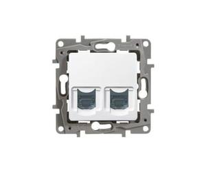 Legrand connecteurs RJ45 775762 - Galea Double prise RJ45 C5E UTP