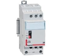 LEGRAND Contacteur heures creuses 25A 3F, bobine 230V, CX³, 2 modules | 25A, 3F, tripolaire, 400V~, 2 modules, rail DIN, IP2X, accepte peigne d'alimentation, pour tableau électrique
