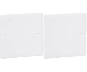 LEGRAND | Couvercle Finition Batibox 100 * 100, Couvercle Carré Pour Boîte D'Encastrement, Fixation Par Clips Et Vis, Finition Blanche Plastique (Lot de 2)