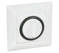 Legrand CREO Couvercle Uw 776257 21 pour interrupteur rotatif/temporisateur, Bouton + interrupteur, Blanc