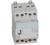 412557 Legrand - Contacteur Jour Nuit Triphasé 4p Bobine 230v - 63a - Contact 4nf - 3 Modules