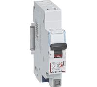 LEGRAND - Disjoncteur Phase + Neutre 230V DNX³ - Pouvoir de Coupure 3000A - 10A Courbe C - Bornes automatiques - 1 Module - Fabriqué En France (Lot de 8)