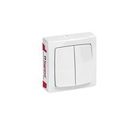 Legrand - Double interrupteur ou va-et-vient Appareillage Saillie - Blanc