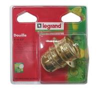 LEGRAND Douille E27 métallique fileté + 2 bagues