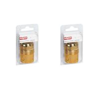 LEGRAND - Douille E27 pour Ampoule - Douille en Acier Laitonné avec Borne de Terre - Puissance Max : 150W - Fabriqué En France (Lot de 2)