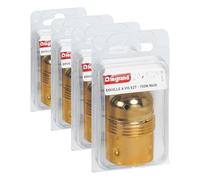 LEGRAND - Douille E27 pour Ampoule - Douille en Acier Laitonné avec Borne de Terre - Puissance Max : 150W - Fabriqué En France (Lot de 4)