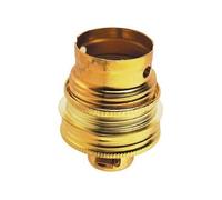 Legrand Douille pour ampoule B22 – sortie câble droite avec bague – laiton