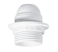 Legrand - Douille pour ampoule E27 - avec bague - plastique blanc