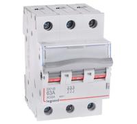 Legrand Dx3 Interrupteur à bascule Arrêt 3P 63A 406467 406467 Interrupteur principal 3x63A, Bouton + interrupteur, Rouge, Vert