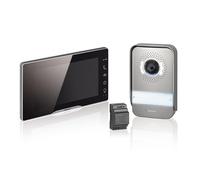 LEGRAND, Easykit Plus 368915 Kit d'interphone vidéo avec connecteur 2 fils, écran couleur miroir de 7" et caméra grand angle 1/2, kit de maison familiale, extensible, alimentation encastrée en ligne,
