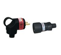 LEGRAND - Fiche borne à vis 2P+T 16A IK08 à sortie latérale à anneau - étiquette Gencod avec Prolongateur borne à vis 2P+T 16A IK08 IP44 sortie droite -étiquette avec Gencod