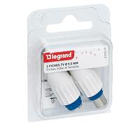 Legrand - Fiche femelle + mâle télévision coaxiale - Ø9,52mm