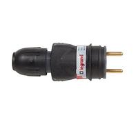 FICHE MALE 2P+T CAOUTCH.AUTOMAT. VRAC LEGRAND - 050110
