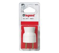 Legrand Fiche mâle 093901 2P+T 16 A sortie latérale Blanc