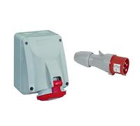 Legrand Fiche mobile droite P17 IP44 16A, 380V~ à 415V~, 3P+T Blanc