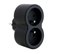 LEGRAND Biplite FB 2x2P+T standard prises frontales - Noir
