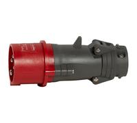 Fiche mobile droite Hypra 16A - 3P+T - 380V~ à 415V~ - plastique - IP44