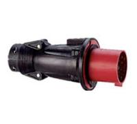 Fiche mobile droite Hypra 16A - 3P+T - 380V~ à 415V~ - caoutchouc - IP44