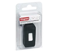 Legrand - Interrupteur à bascule pour lampe - lumineux - bipolaire - blister - noir