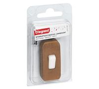Legrand - Interrupteur à bascule pour lampe - lumineux - bipolaire - blister - vieil or