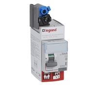 LEGRAND Interrupteur différentiel 2P 63A 30mA AC, DX³, 230V, IP20 | 2P, 63A, 30mA, type AC, 230V, 2 modules, arrivée et départ haut, IP20, sans halogène, raccordement peigne et câble