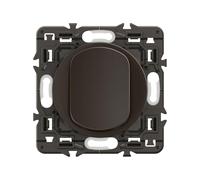 LEGRAND Interrupteur lumineux 10A, Céliane, va-et-vient, noir mat, IP21