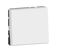 LEGRAND - Interrupteur Mural Simple ou Va-et-vient 10A Mosaic Easy-Led - Commande d'Éclairage 2 Modules - Sans Plaque/Sans Support - Fabriqué En France - Blanc
