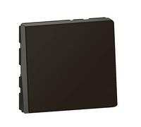 LEGRAND - Interrupteur Mural Simple ou Va-et-vient 10A Mosaic Easy-Led - Commande d'Éclairage 2 Modules - Sans Plaque/Sans Support - Fabriqué En France - Noir Mat