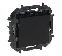 LEGRAND Interrupteur ou commutateur composable 10AX pour installation encastrée, gamme Niloé Step, couleur anthracite, 398222B