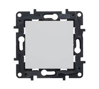LEGRAND Interrupteur ou commutateur composable 10AX pour installation encastrée, gamme Niloé Step, couleur blanc, 398220