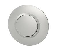 Legrand - Interrupteur ou va-et-vient dooxie 10AX 250V~ livré avec plaque ronde alu avec bague effet chrome