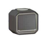 Legrand - Interrupteur ou va-et-vient lumineux étanche Plexo 10A livré complet avec voyant pour montage en apparent anthracite