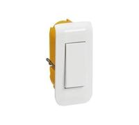 LEGRAND Interrupteur ou va-et-vient Mosaic 10A étroit + Plaque + Boite
