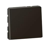 Legrand - Interrupteur ou va-et-vient témoin avec voyant Mosaic Easy-Led 10A 2 modules - noir mat